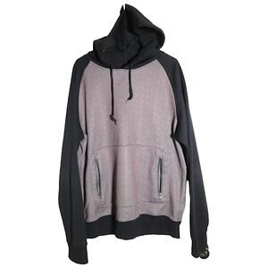 Empyre Black & Grey Men's Large Pullover Hoodie w Zipper Pockets